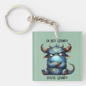Grumpy Monster Custom Schlüsselanhänger (Vorderseite)