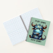 Grumpy Monster Spiral Foto Notebook Notizblock (Innenseite)