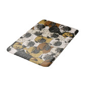 Grumpy Möpsen / Funny Niedlich Mops Hunde Welpen M Badematte (Schrägansicht)