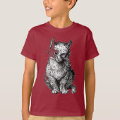 Grumpy Niedlich Katzenjunge Shirt (Vorderseite)
