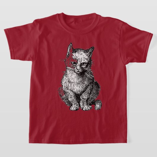 Grumpy Niedlich Katzenjunge Shirt (Ablage )