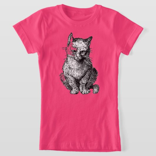 Grumpy Niedlich Katzenmädchen Shirt (Ablage )