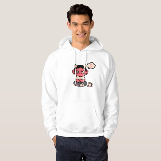 Grumpy Niedlich Oni - "Hell is Mild Today" Hoodie (Vorne ganz)