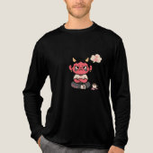 Grumpy Niedlich Oni - "Hell is Mild Today" Tri-Blend Shirt (Vorderseite)