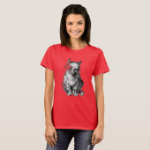 Grumpy Niedliche Katzenweibchen Shirt (Vorne ganz)