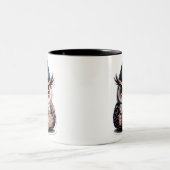 Grumpy Night Owl Zweifarbige Tasse (Mittel)