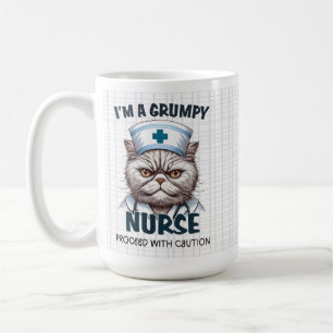 Grumpy Nurse Cat Tasse - Funny #NurseLife-Geschenk