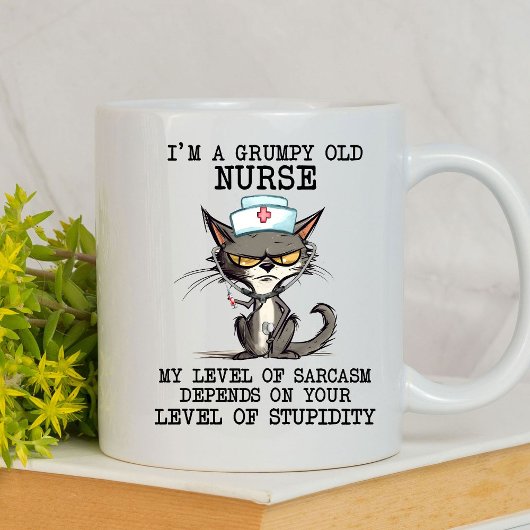 "Grumpy nurse" Kaffeetasse