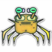 Grumpy odd crab v2 Aufkleber (Vorderseite)