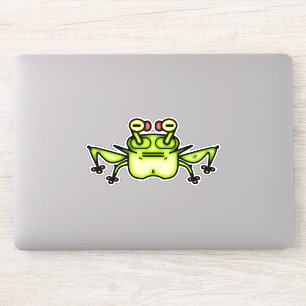 Grumpy odd frosch toad v2 aufkleber
