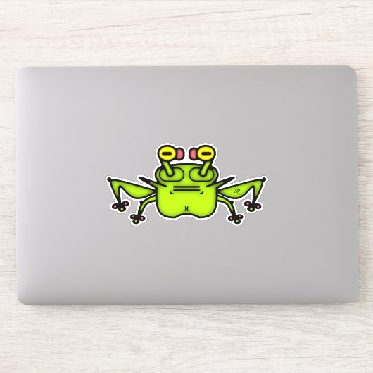Grumpy odd frosch toad v3 Aufkleber (Computer)