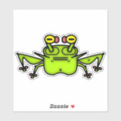 Grumpy odd frosch toad v3 Aufkleber (Blatt)