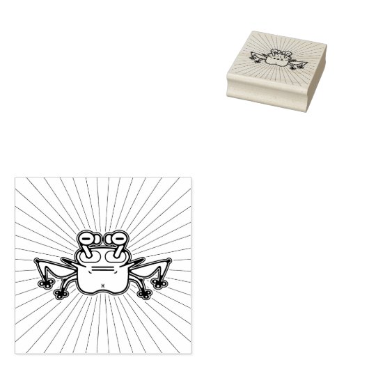 Grumpy odd frosch toad v4 gummistempel (Stempel)