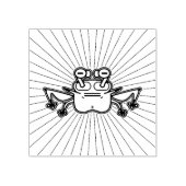 Grumpy odd frosch toad v4 gummistempel (Prägung)
