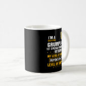 Grumpy Old 1. Special Forces Group Veteran Vater Kaffeetasse (VorderseiteRechts)