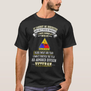 Grumpy Old 2nd Armored Division Veteran Veteran Da T-Shirt