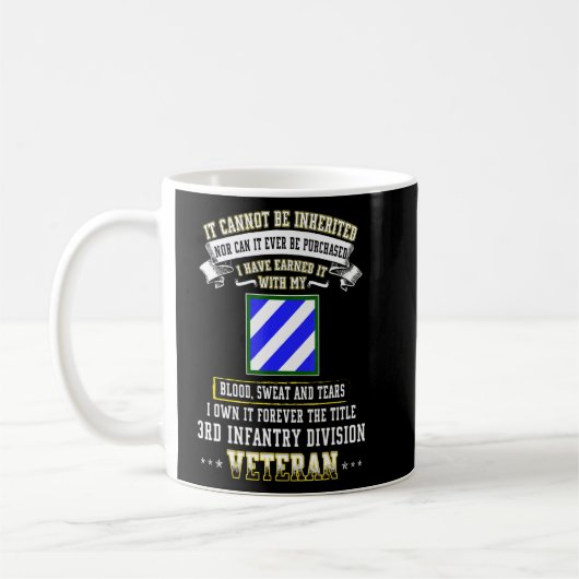 Grumpy Old 3. Infanterie Division Veteran Day Mili Kaffeetasse (Links)