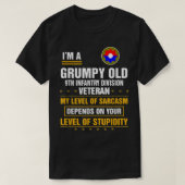 Grumpy Old 9th Infantry Division Veteran Day Chris T-Shirt (Design vorne)