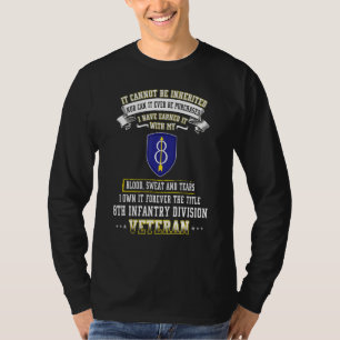Grumpy Old achtte Infanterie Division Veteran Day  T-Shirt