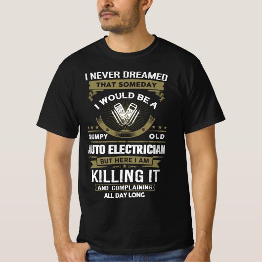 Grumpy Old Auto Electrical T-Shirt (Vorderseite)