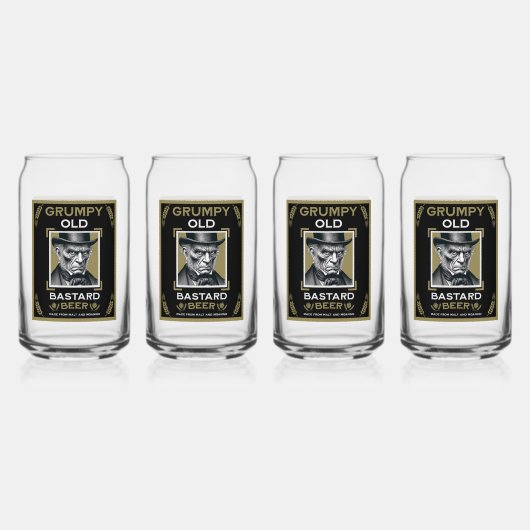 Grumpy Old Bastard Beer Dosenglas (Vorderseite)