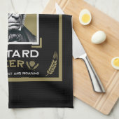 Grumpy Old Bastard Beer Geschirrtuch (Viertel Falte)