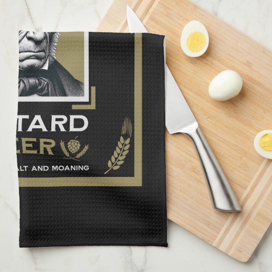 Grumpy Old Bastard Beer Geschirrtuch (Viertel Falte)