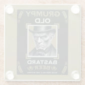 Grumpy Old Bastard Beer Glasuntersetzer (Rückseite)