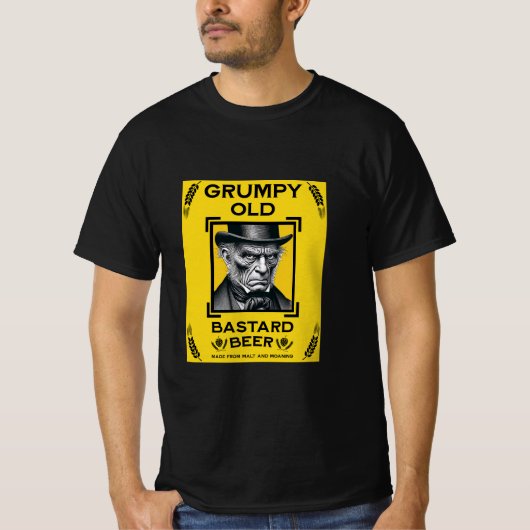 Grumpy Old Bastard Beer T-Shirt (Vorderseite)