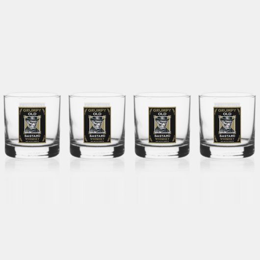 Grumpy Old Bastard Whiskey Whiskyglas (Vorderseite)