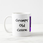 Grumpy Old Crone a Cheeky Hexe Cup/Tasse Kaffeetasse (Links)