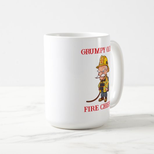 Grumpy Old Fire Chief Kaffeetasse (VorderseiteRechts)