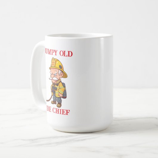 Grumpy Old Fire Chief Kaffeetasse (Vorderseite Links)