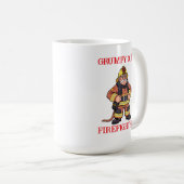 Grumpy Old Firefighter Kaffeetasse (VorderseiteRechts)