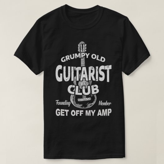 Grumpy Old Guitarist Clubs T-Shirt (Design vorne)