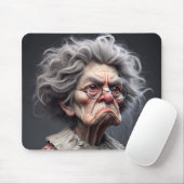 Grumpy Old Lady Mousepad (Mit Mouse)