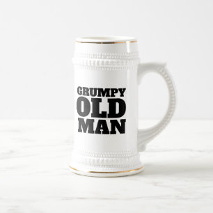 GRUMPY OLD MAN BIER STEIN BIERGLAS