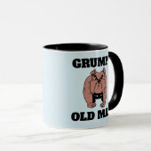 GRUMPY OLD MAN BULLDOG KAFFEE TASSE (VorderseiteRechts)