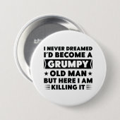 Grumpy Old Man Button (Vorne & Hinten)