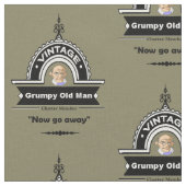 Grumpy Old Man Club Fun "Over Hill" Stoff (Nahaufnahme)