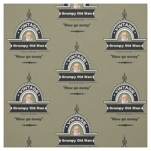 Grumpy Old Man Club Fun "Over Hill" Stoff (Muster)