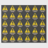 Grumpy Old Man Crossing Remüde Moody Granddad Geschenkpapier (Flach)