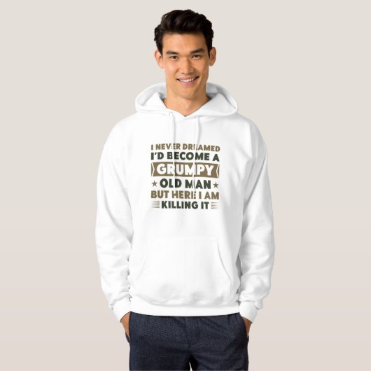 Grumpy Old Man Hoodie (Vorne ganz)