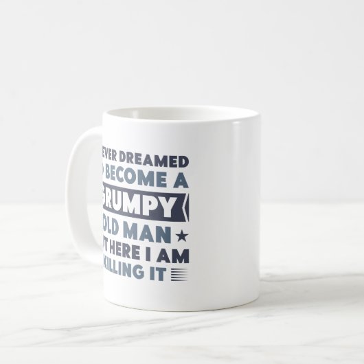 Grumpy Old Man Kaffeetasse (Vorderseite Links)