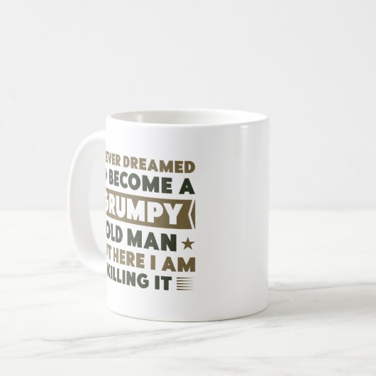 Grumpy Old Man Kaffeetasse (Vorderseite Links)