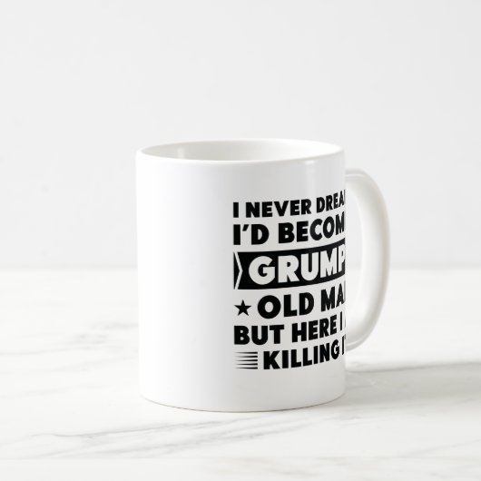 Grumpy Old Man Kaffeetasse (VorderseiteRechts)