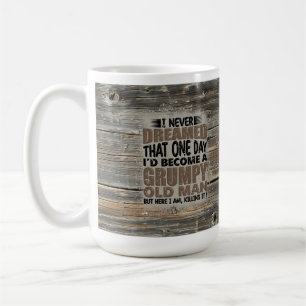 Grumpy Old Man Spaß Tasse, Geschenk für Vater Kaffeetasse