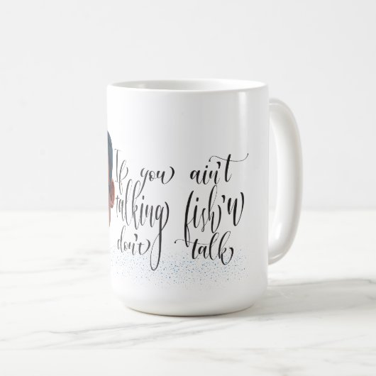 Grumpy Old Man spricht über Fischen Kaffeetasse (VorderseiteRechts)