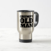 GRUMPY OLD MAN STAINLESS STAHLKAFFEE REISE MUG REISEBECHER (VorderseiteRechts)