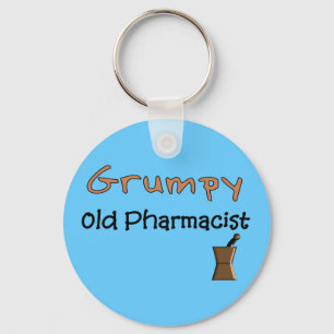 Grumpy Old Pharmacist T - Shirt und Geschenke Schlüsselanhänger